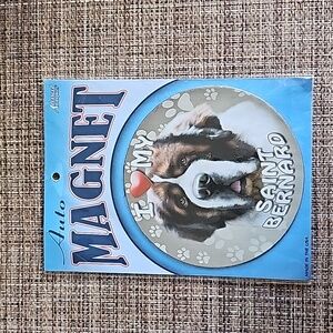 I ❤️ My Saint Bernard Auto Magnet